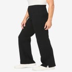 Stretch-Cotton Knit Pull-On Bootcut Leggings image number null