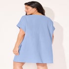 Cotton Gauze Ring Front Cover Up Dress image number 1
