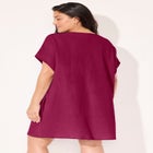 Cotton Gauze Ring Front Cover Up Dress image number 1
