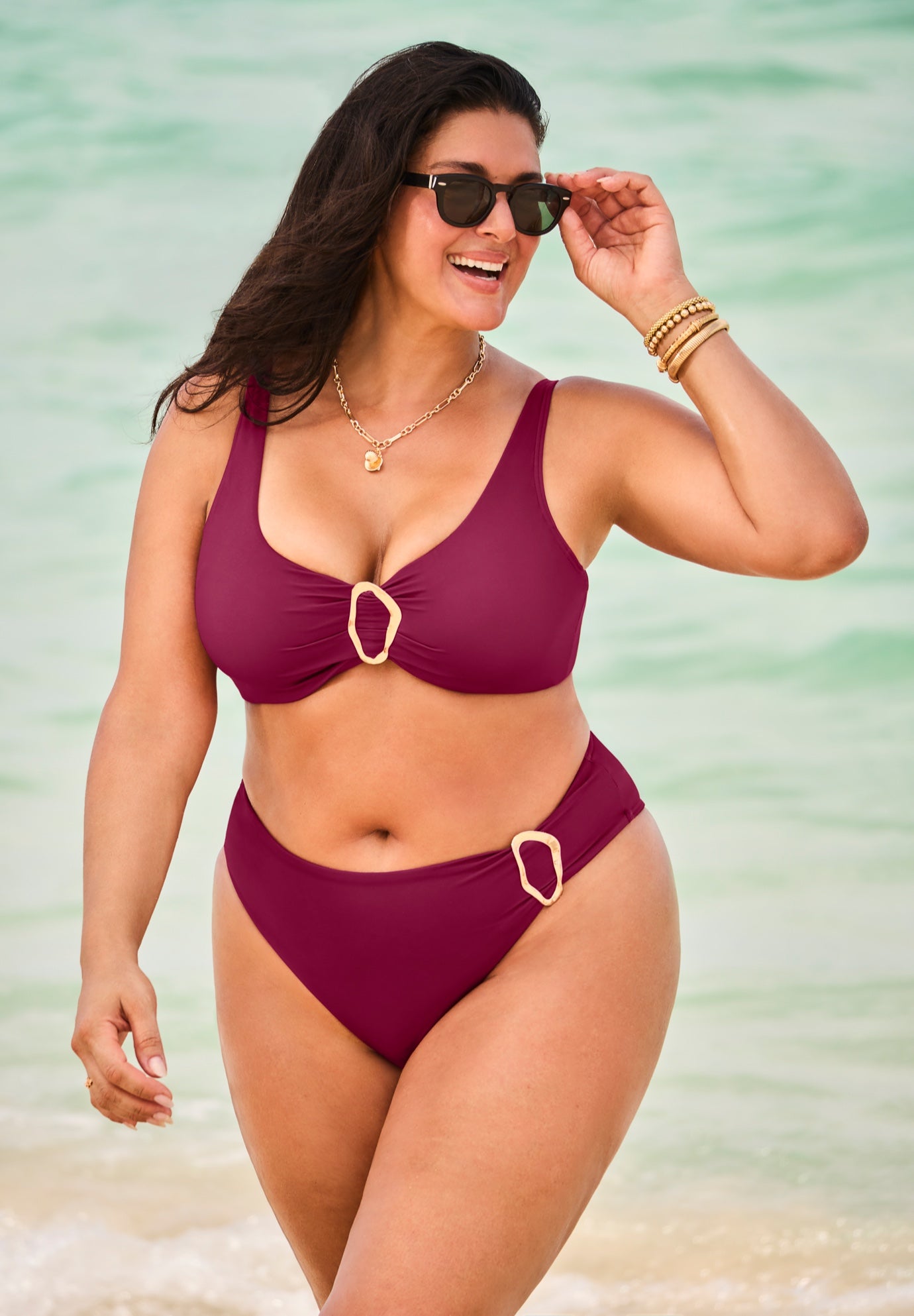 Ring Front Hipster Swim Brief image number 0