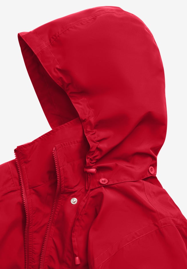 Taslon&reg; Anorak Jacket with Removable Fleece Lining image number 3