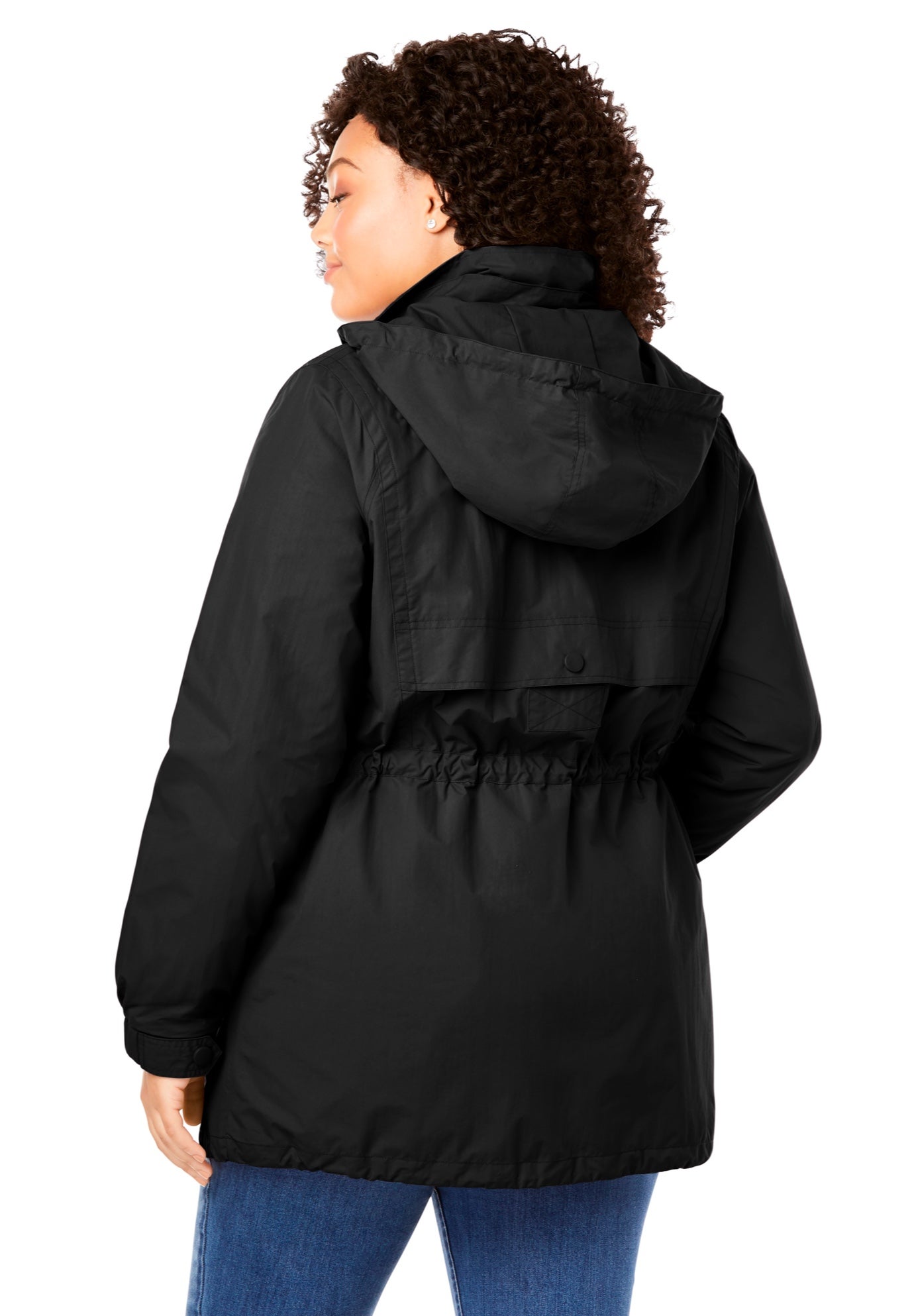 Taslon&reg; Anorak Jacket with Removable Fleece Lining image number 2