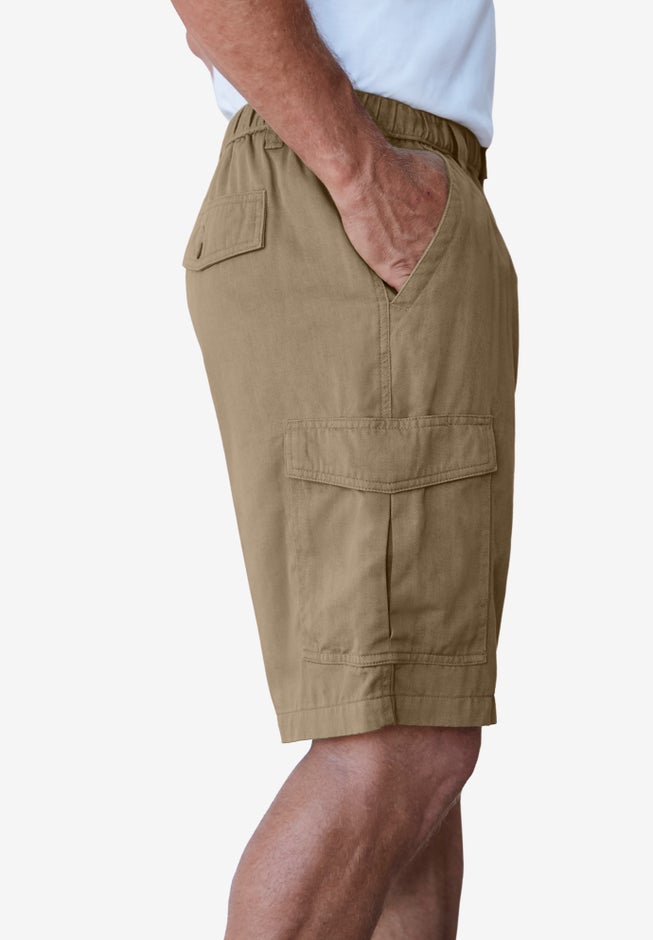 Renegade 9" Full Elastic Waist Cargo Shorts image number 2