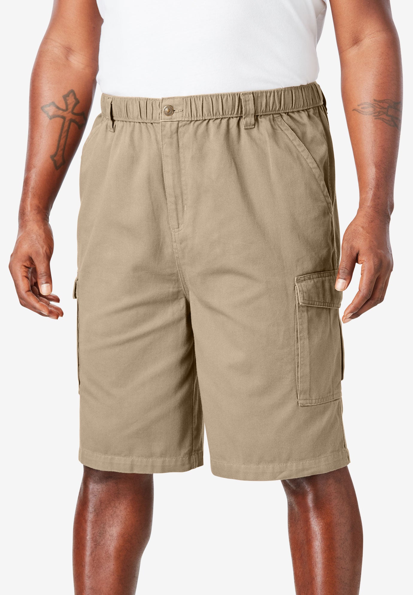 Renegade 9" Full Elastic Waist Cargo Shorts image number 0