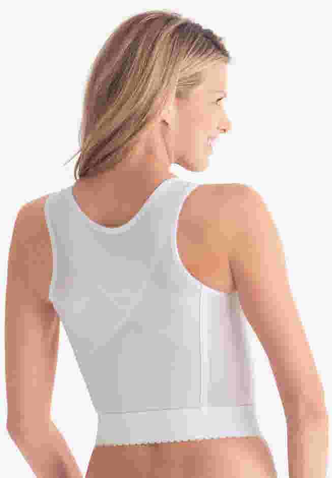Front-Close Longline Wireless Posture Bra image number 1