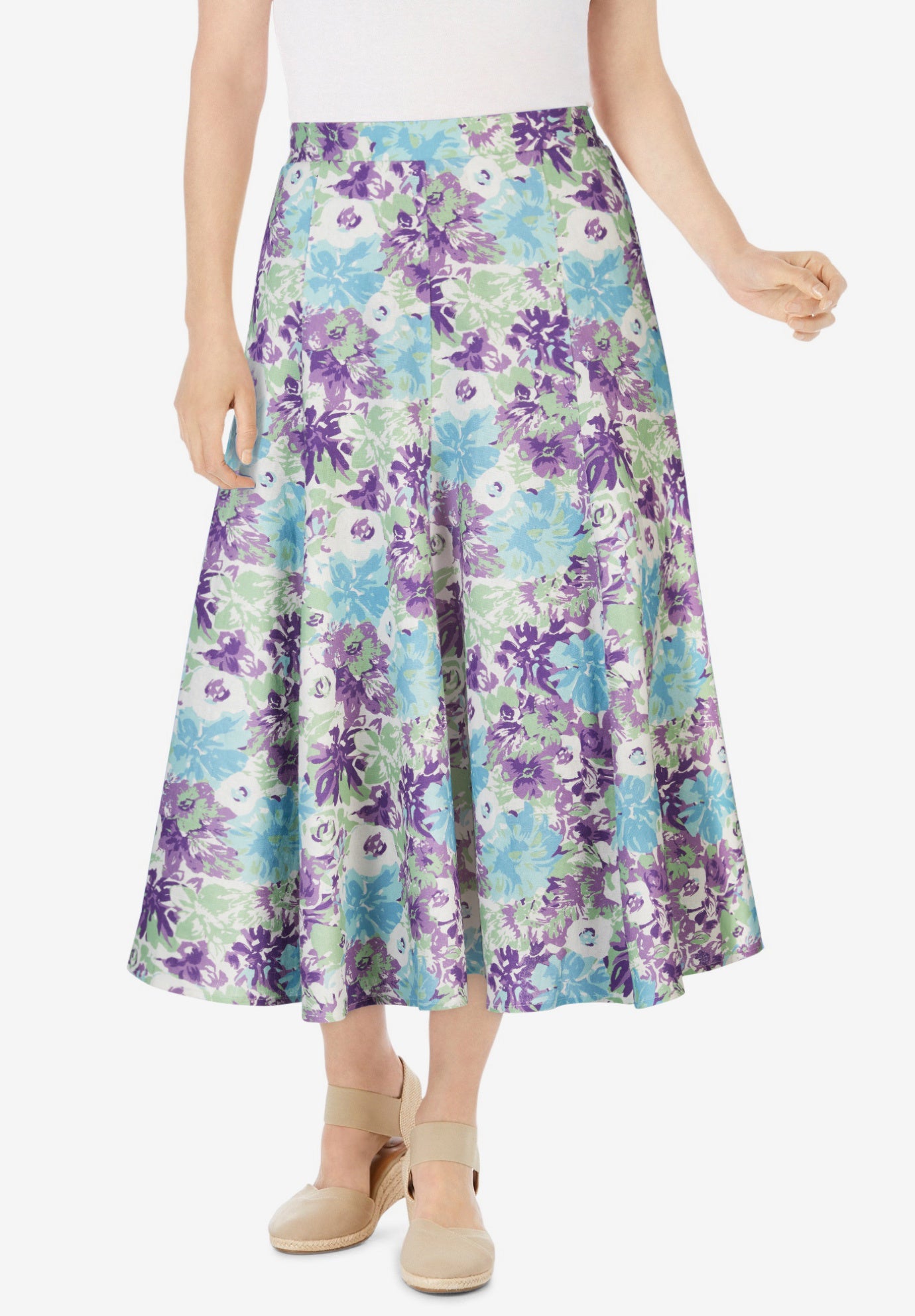 Linen-Blend Skirt image number 0