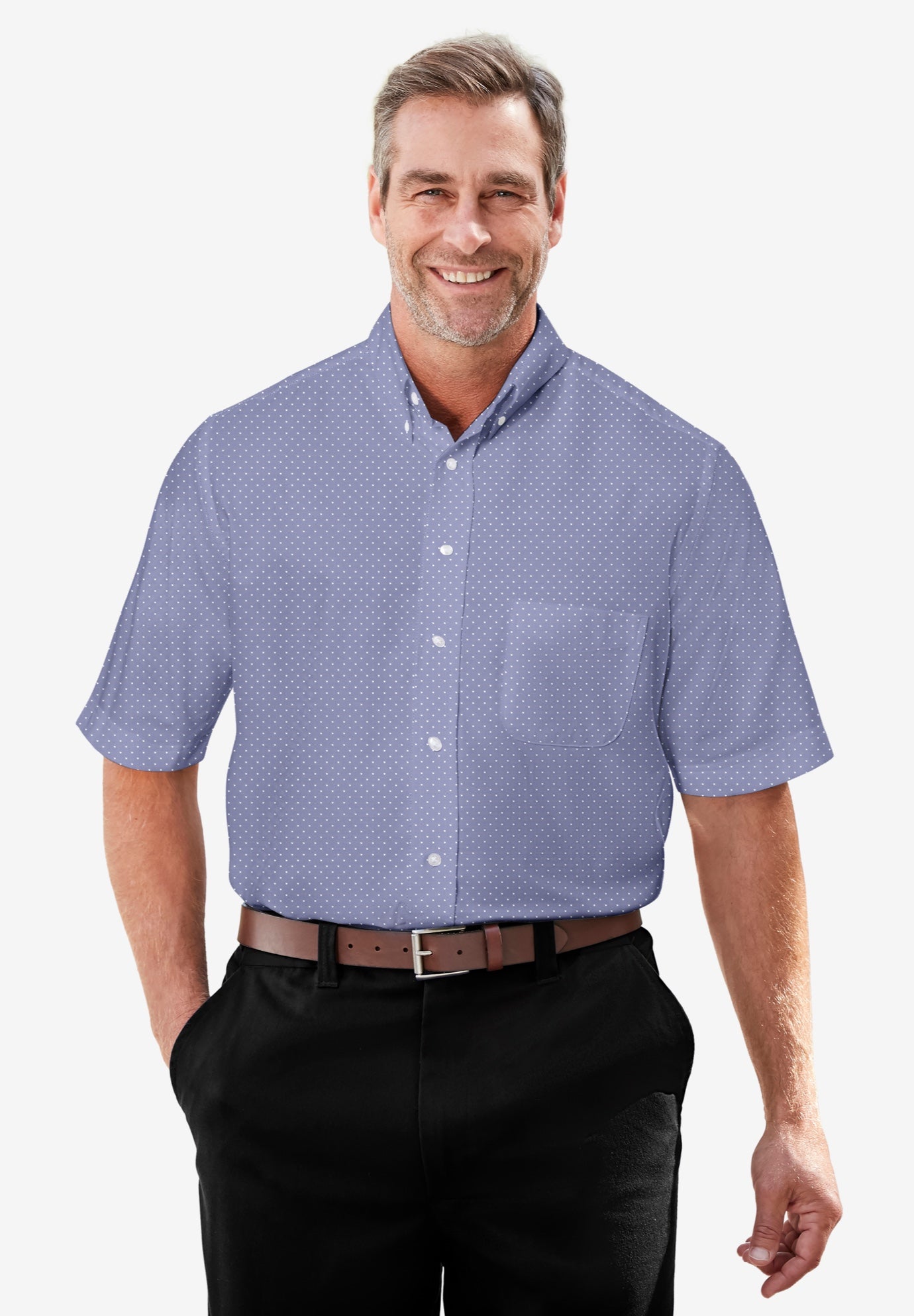 Short-Sleeve Wrinkle-Free Everyday Oxford image number 0