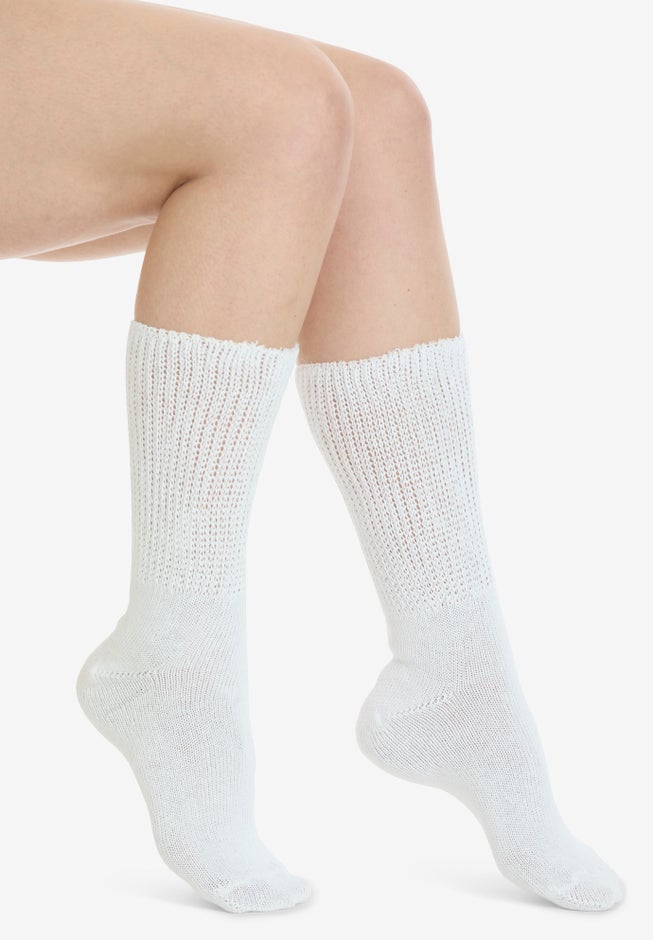 2-Pack Open Weave Extra Wide Socks image number 2
