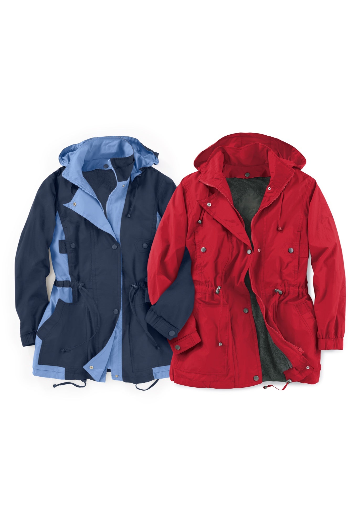 Colorblocked Taslon&reg; Anorak image number 3