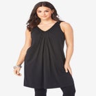 Ultimate Pleated Tunic Tank image number null