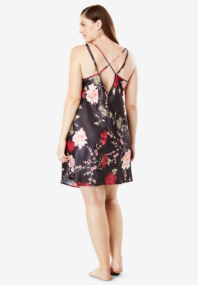 The Luxe Satin Short Peignoir Set image number 6