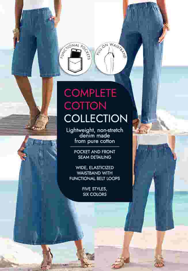 Plus Size Easy-Wear A-Line Skirt image number 3