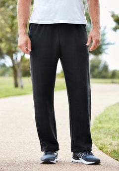 Fleece Open-Bottom Sweatpants