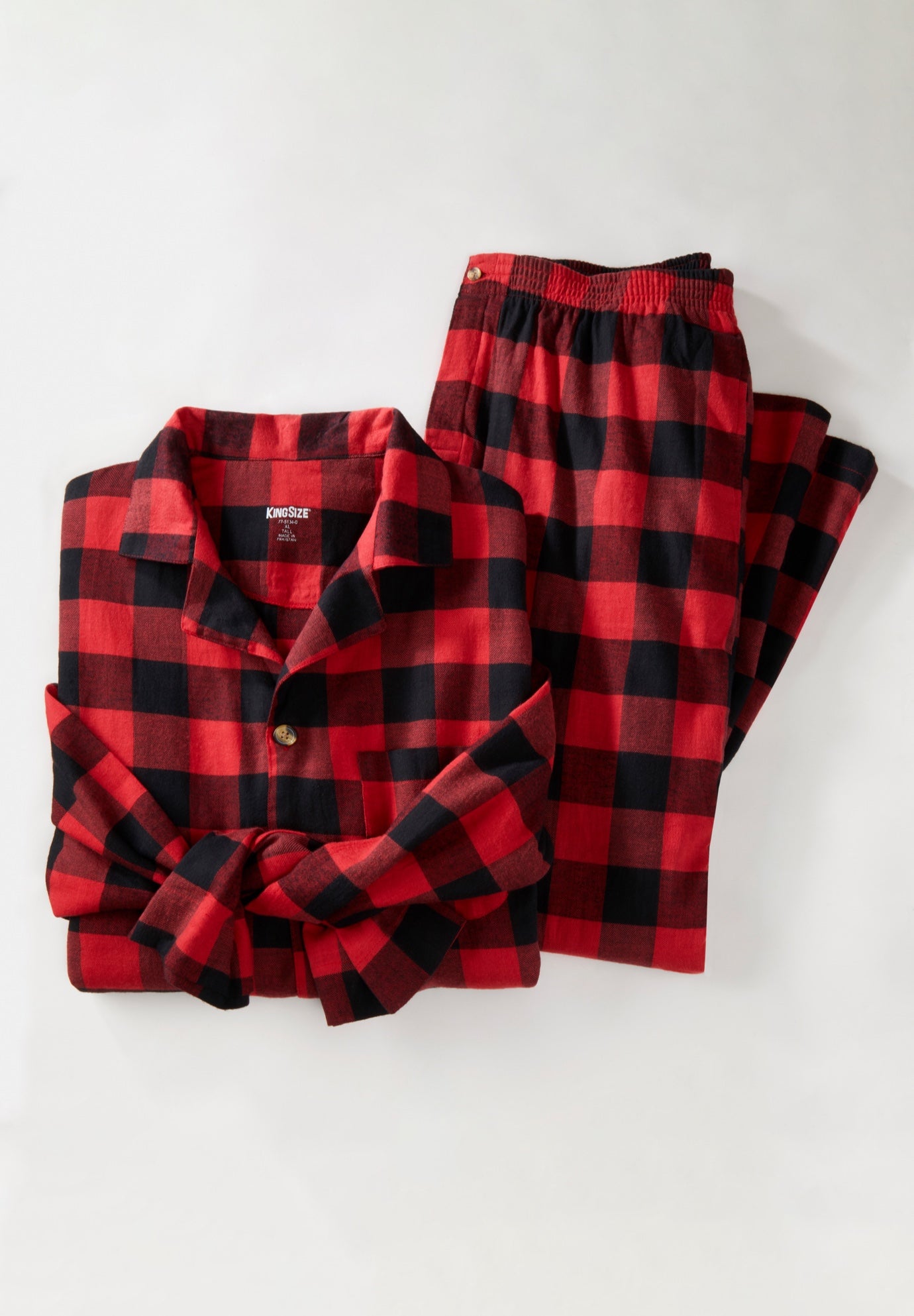 Plaid Flannel Pajama Set image number 3