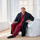 Plaid Flannel Pajama Set image number null