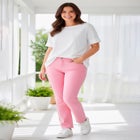 Straight-Leg Stretch Denim Five-Pocket Jeans image number null