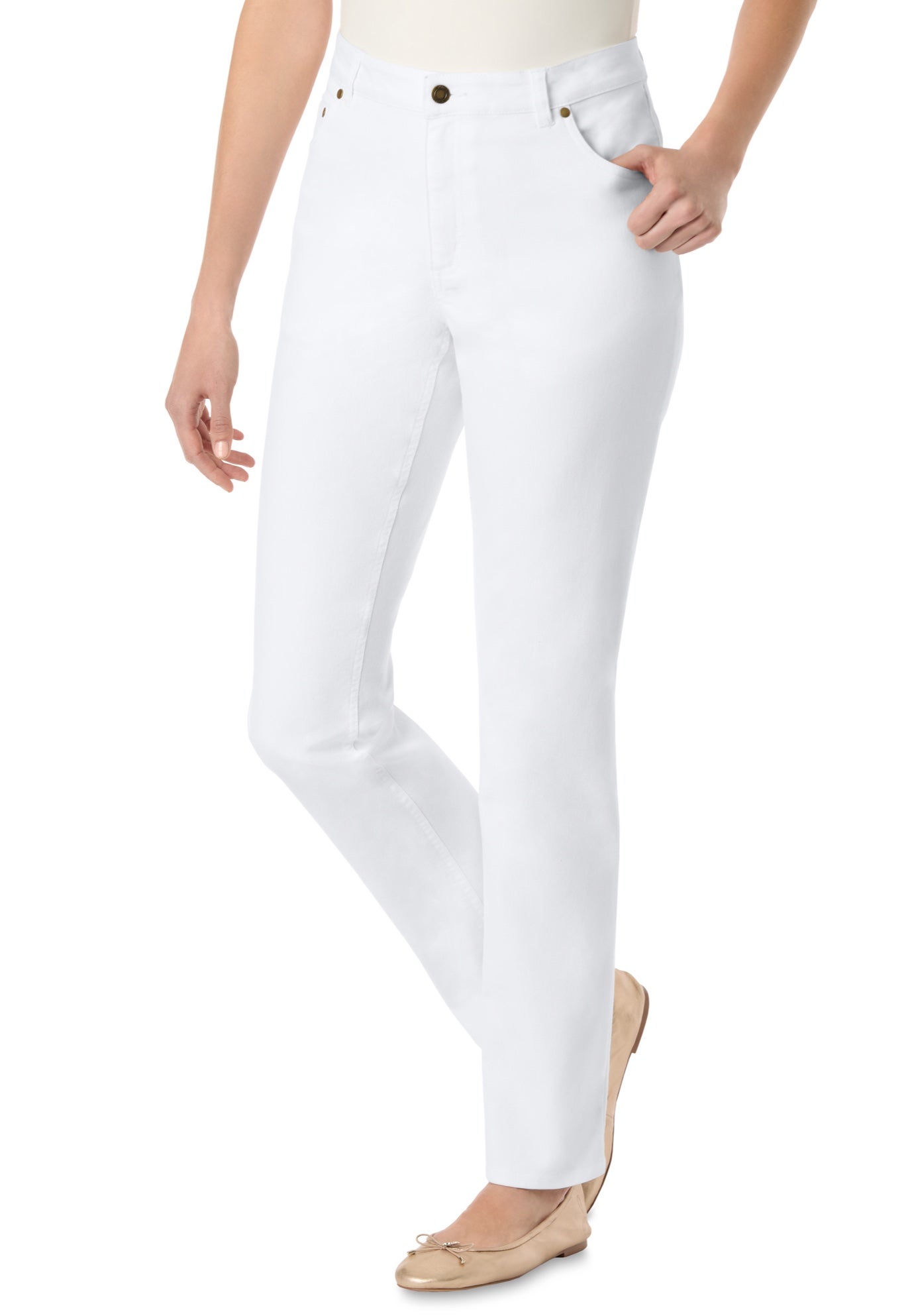 Stretch Denim 5-Pocket Straight-Leg Jeans image number 0