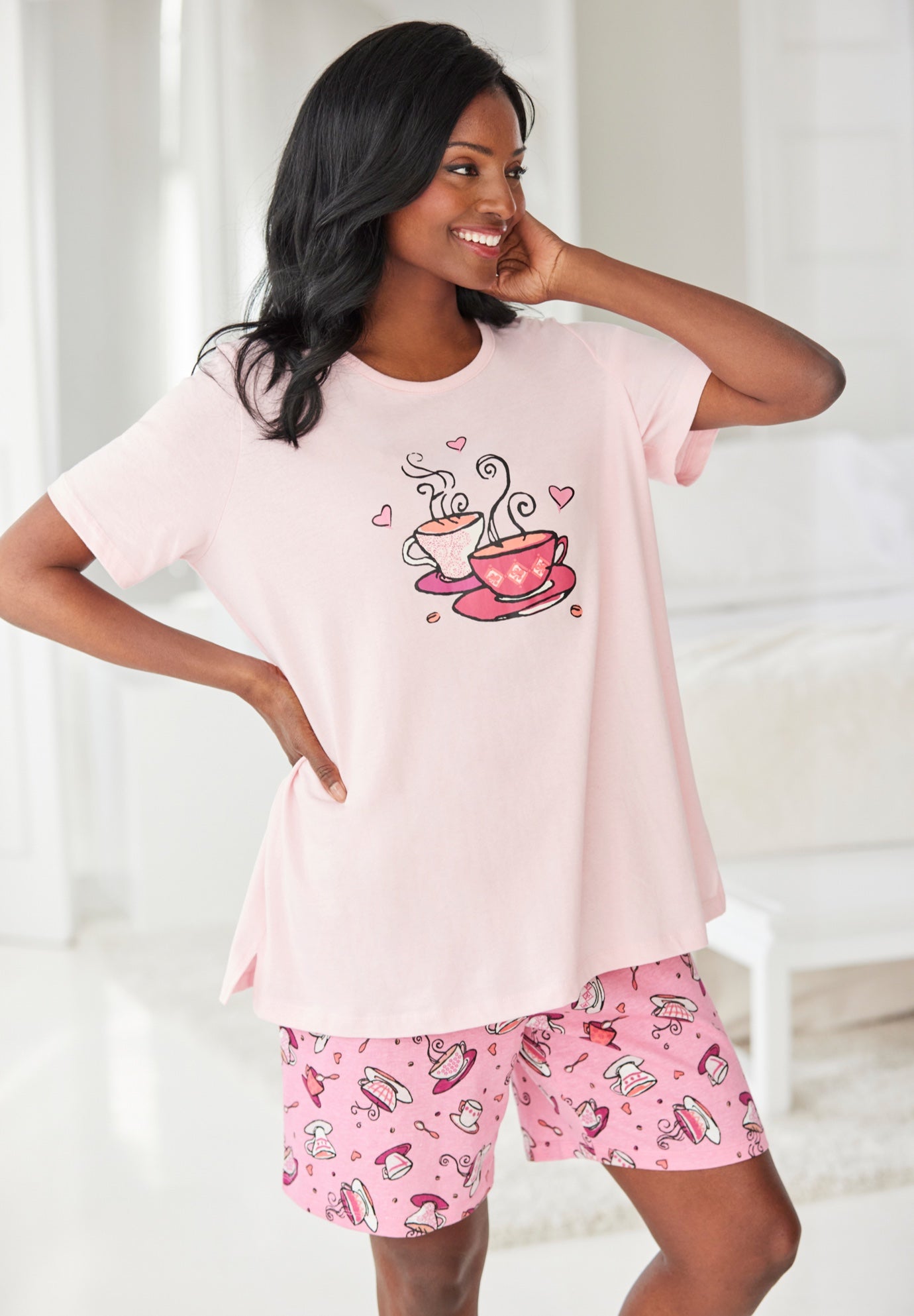 Knit PJ Short Set image number 7