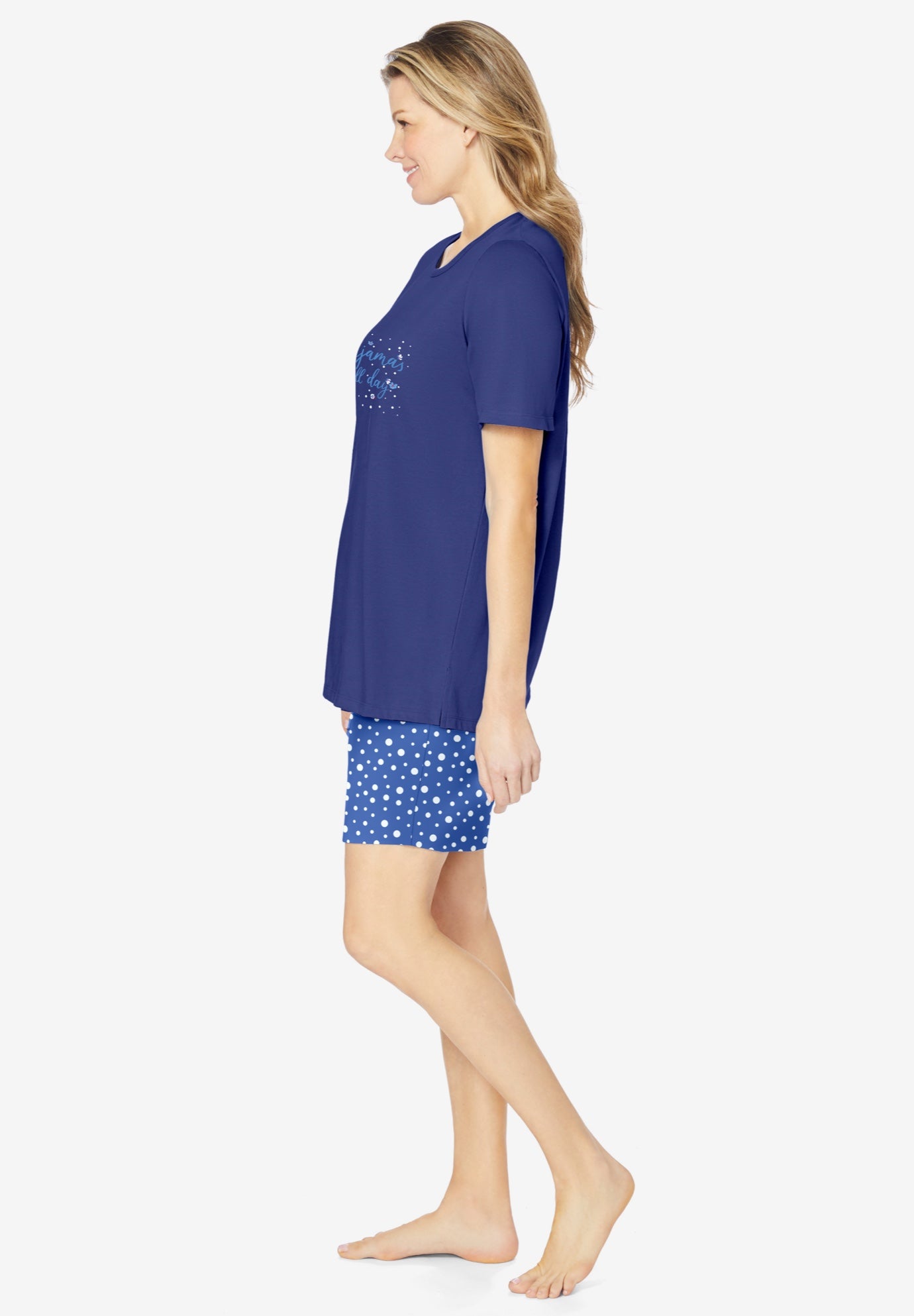 Knit PJ Short Set image number 2