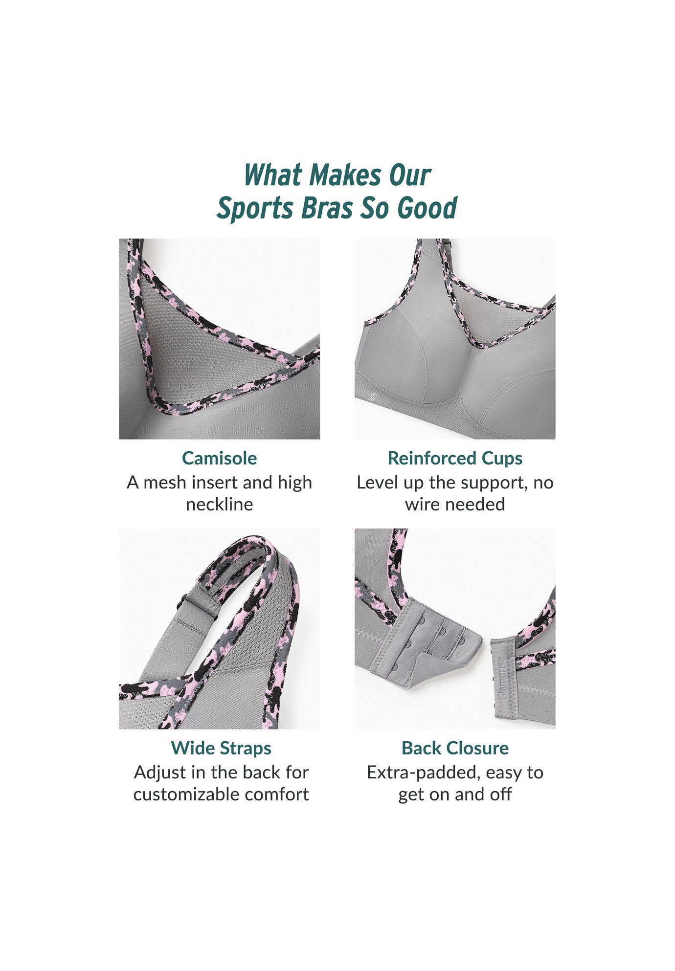 Glamorise® No-Bounce Camisole Sport Bra image number 2