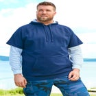 Thermal-Lined Layered Look Hoodie image number null