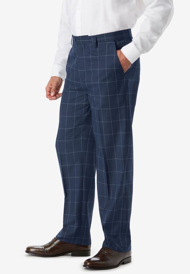 Easy Movement Plain-Front Expandable Dress Pants image number 3