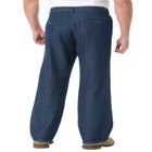 Relaxed Fit Comfort Waist Pleat-Front Expandable Jeans image number 1