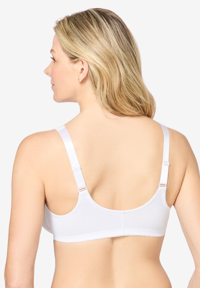 Glamorise® Wonderwire® Stretch Lace Front-Close Underwire Bra image number 1