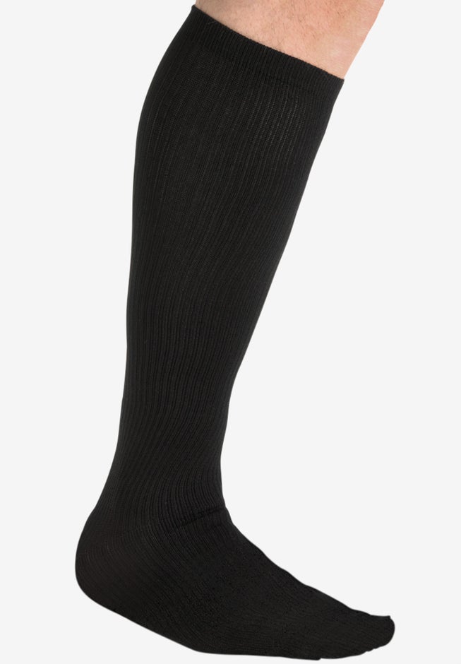 Over-the-Calf Compression Silver Socks image number 0