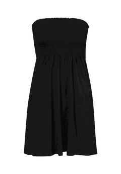 Flattering Jenna Bandeau Cover Up Dress, Black | Swimsuits For All