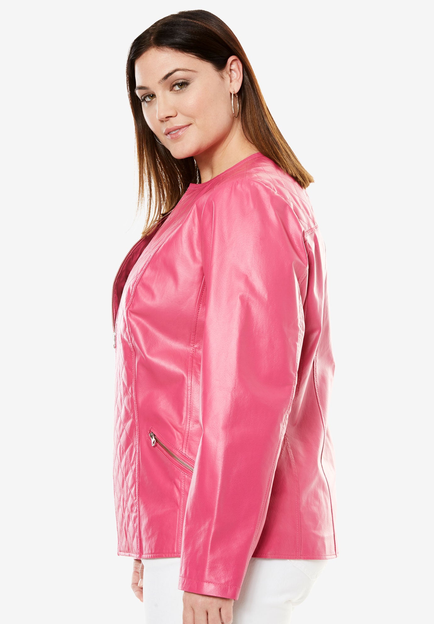 Quilted Front Jacket Swimsuits For All