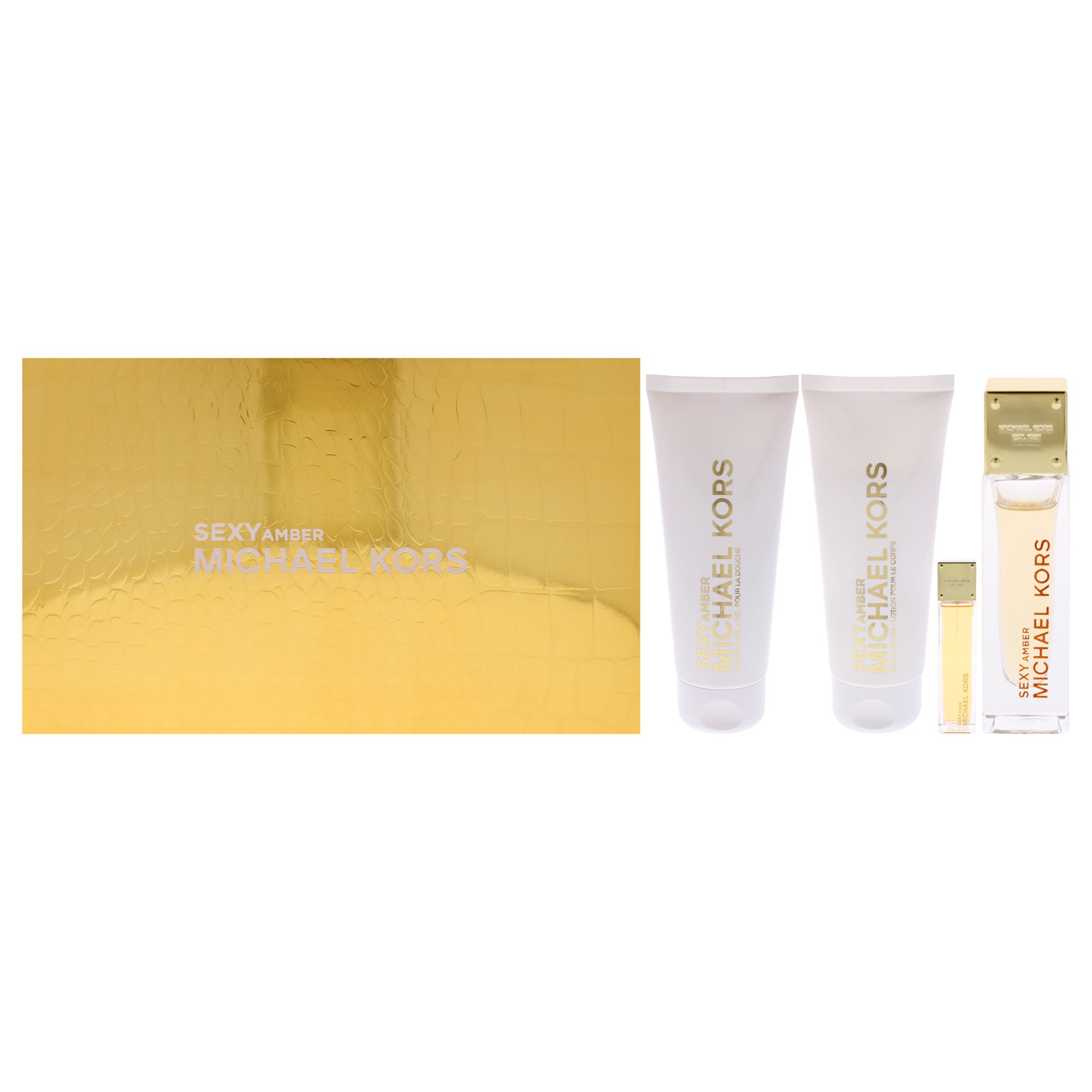 Sexy Amber by Michael Kors for Women - 4 Pc Gift Set 3.4oz EDP