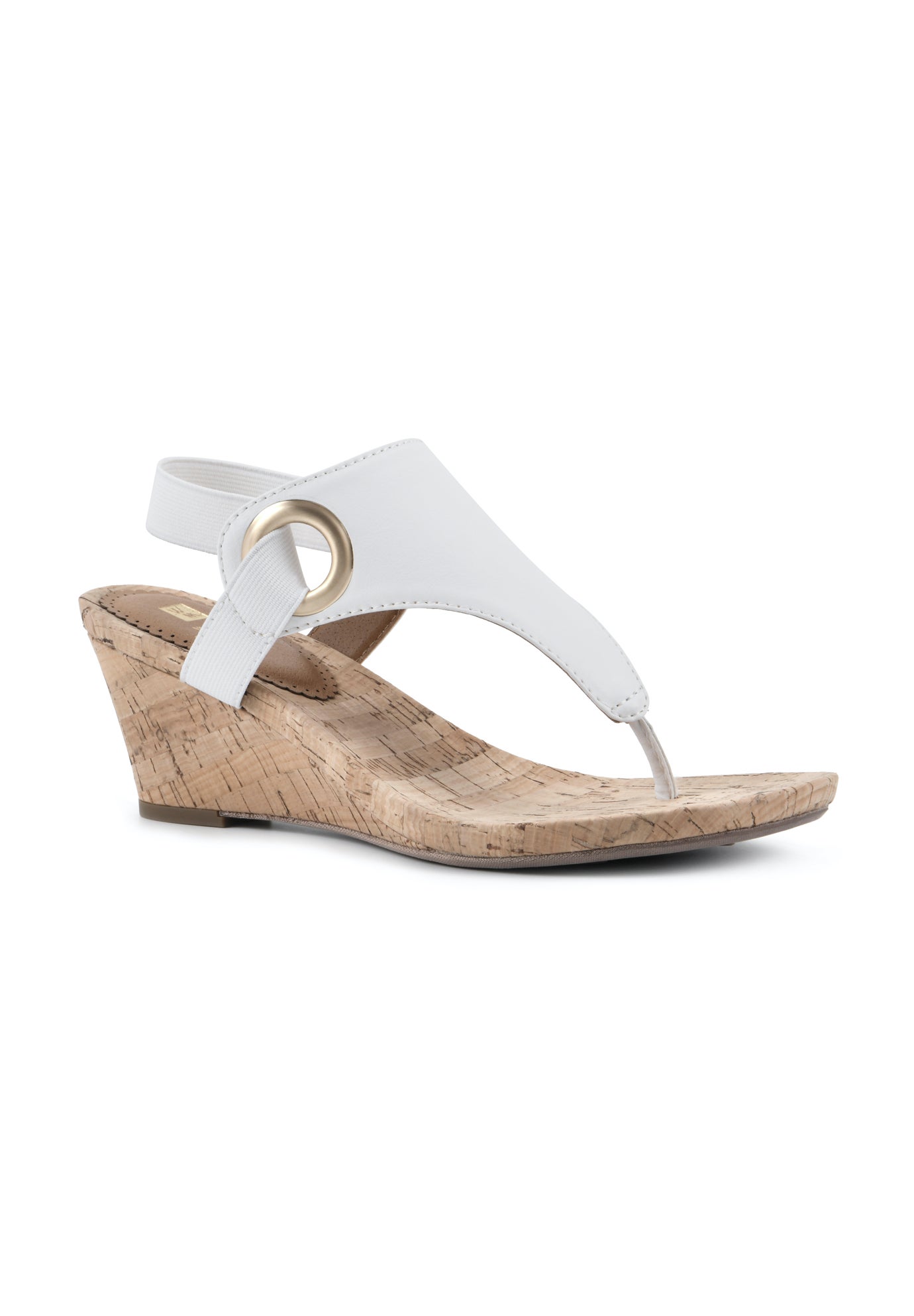 White Mountain Aida Cork Wedge Sandal Swimsuits For All