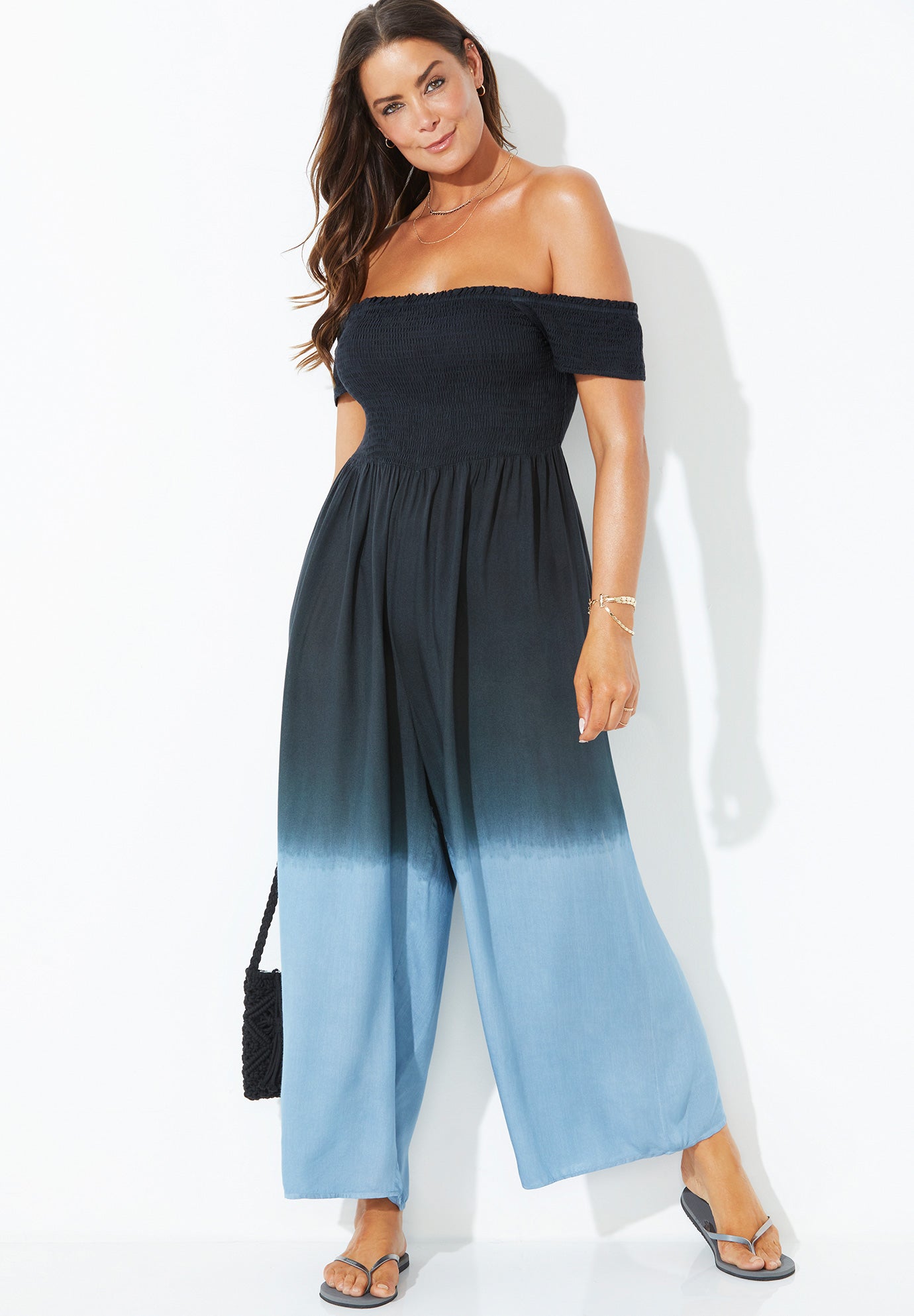 Cece Ombre Jumpsuit Cover Up 