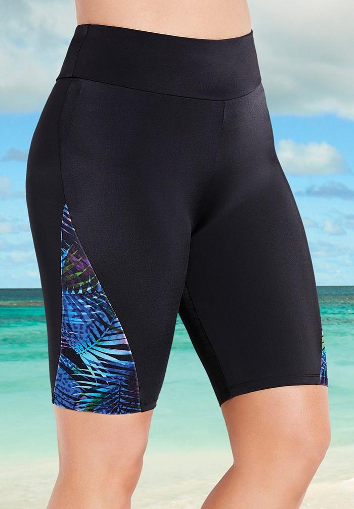 Chlorine Resistant Lycra Xtra Life Printed Swim Bike Short Swimsuits For All