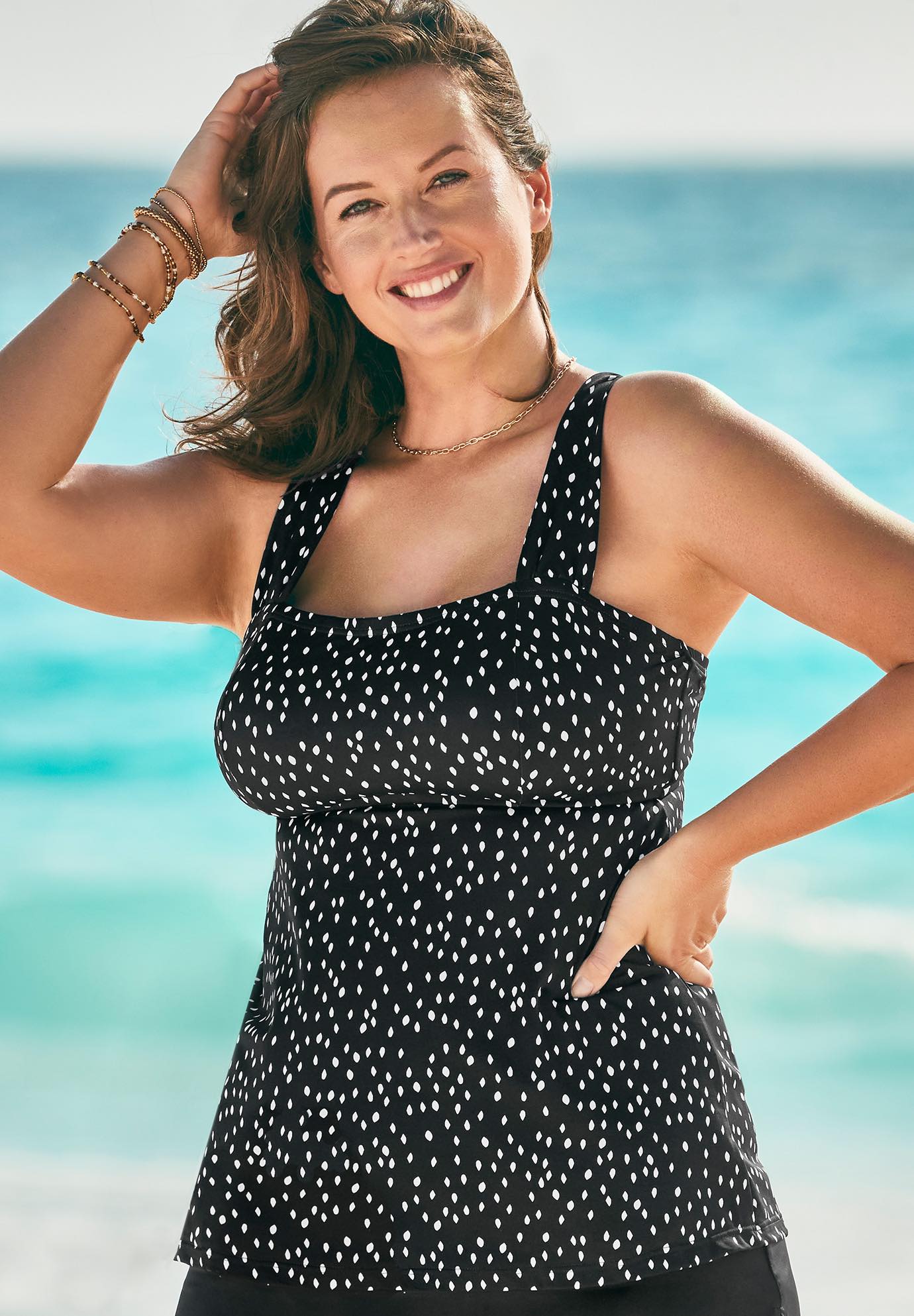 TieBack Tankini Top Swimsuits For All