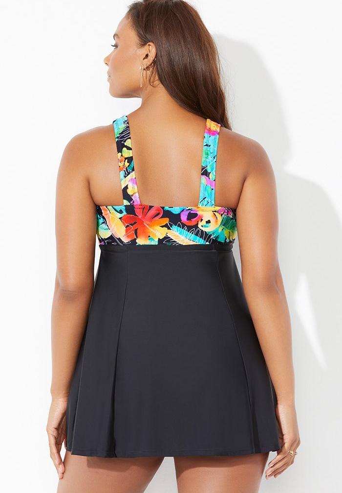 front tie swim top