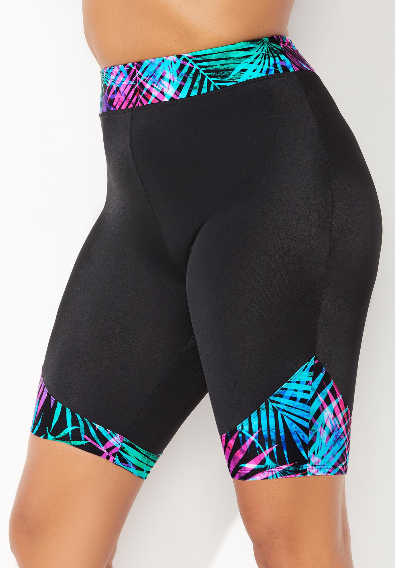Chlorine Resistant Printed Swim Bike Short | Swimsuits For All