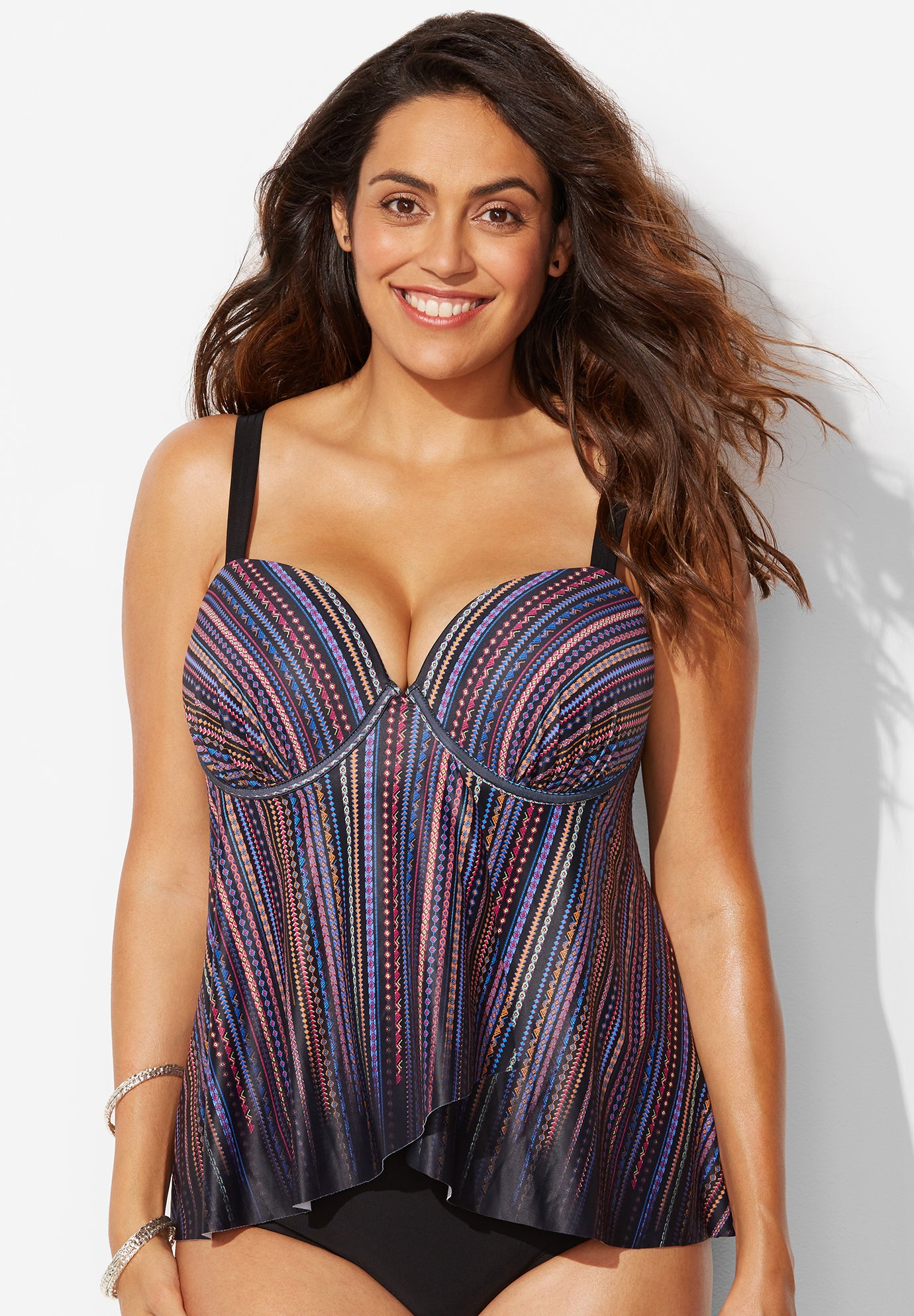 Flyaway tankini swim top outlet