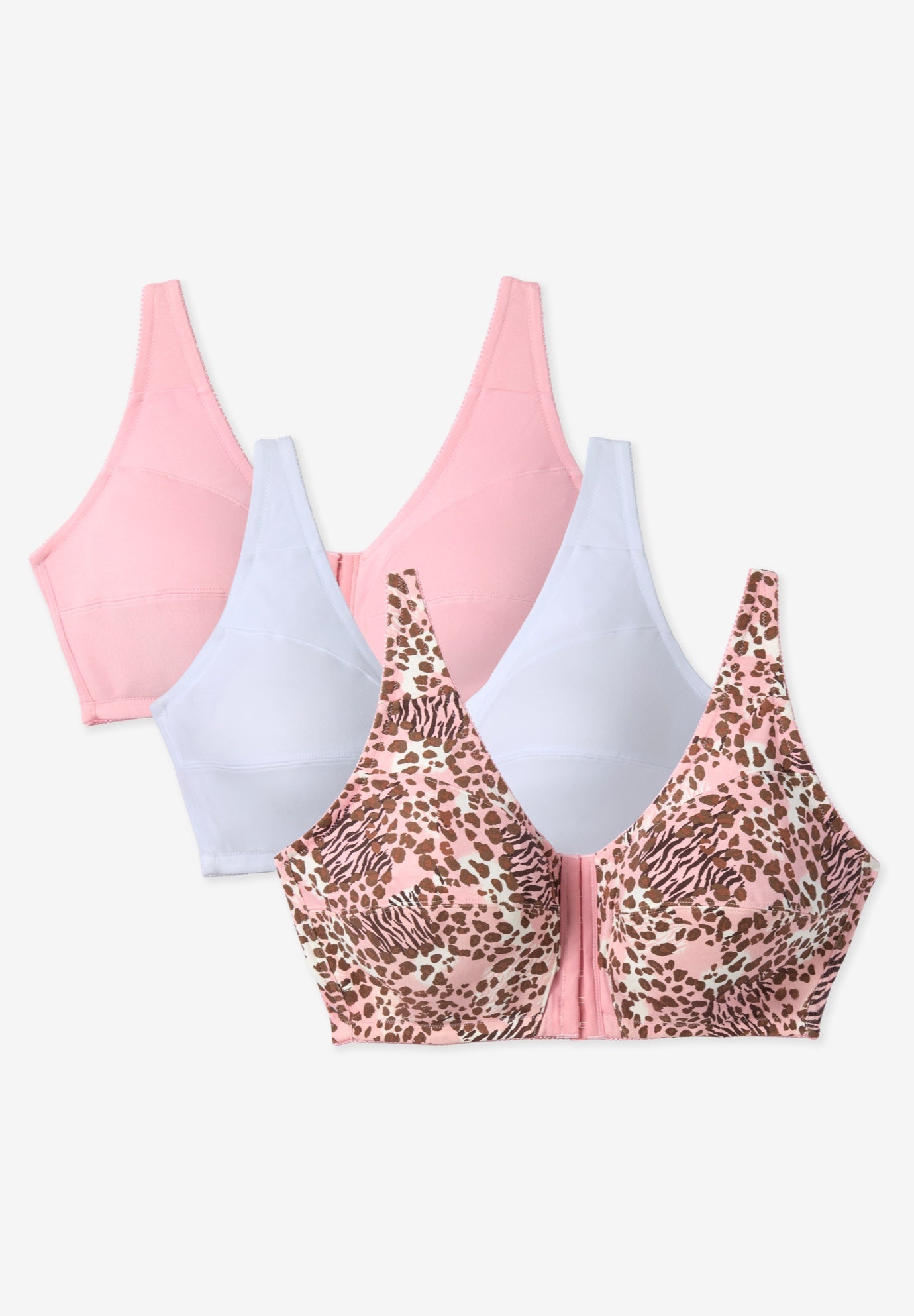 SALSATION Wear Cotton Bra サイズM Cotton Bra, Unlined Seamed Cups, Wireless - 6825
