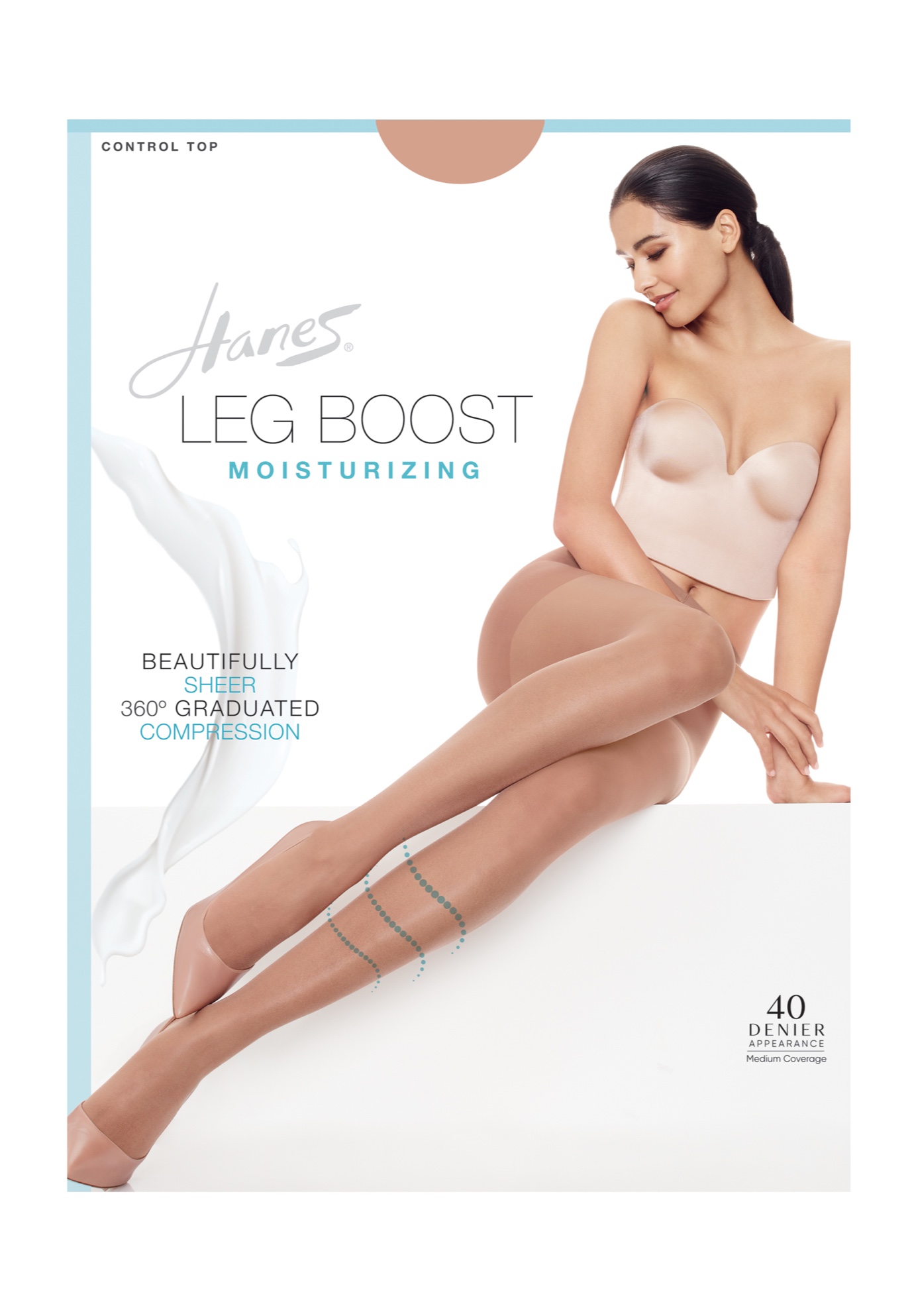 Silk Reflections Leg Boost Moisturizing Hosiery, 