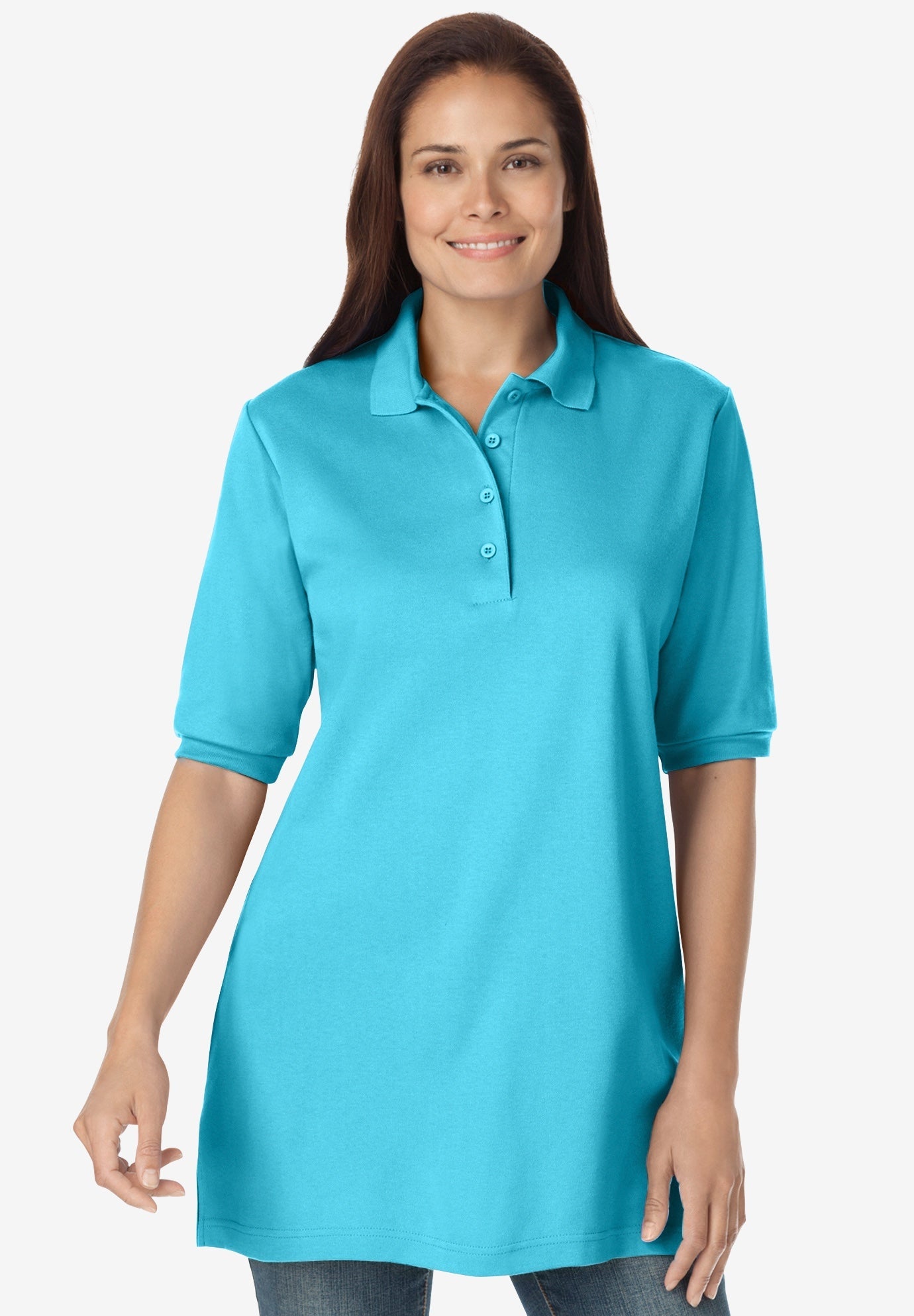 ElbowSleeve Polo Shirt Swimsuits For All