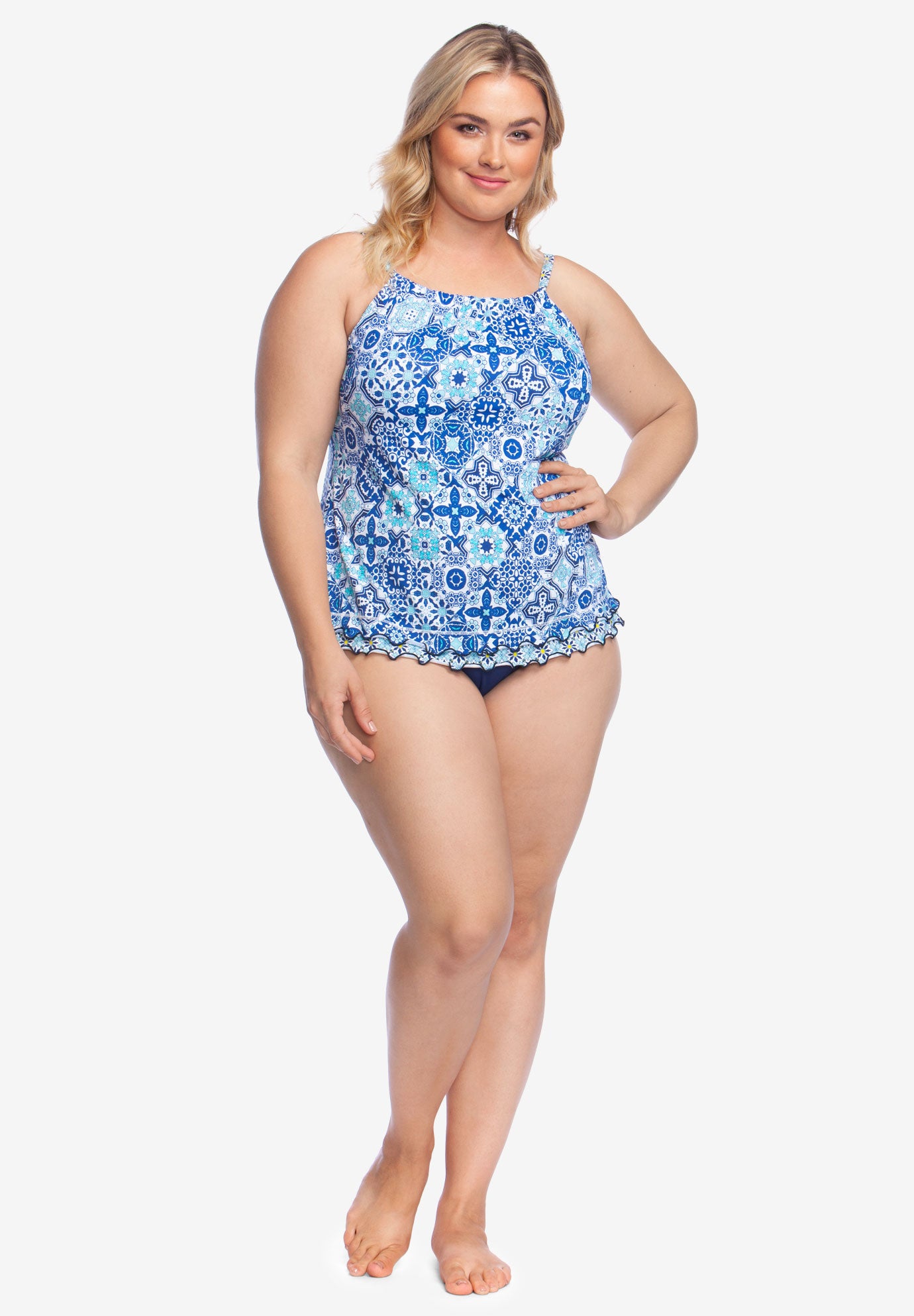 HighNeck Tankini Swimsuits For All