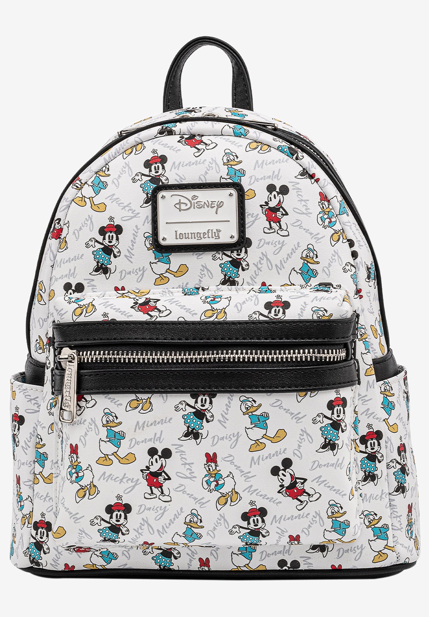 Loungefly x Disney Mickey Minnie Donald Daisy Mini Backpack Handbag White Swimsuits For All