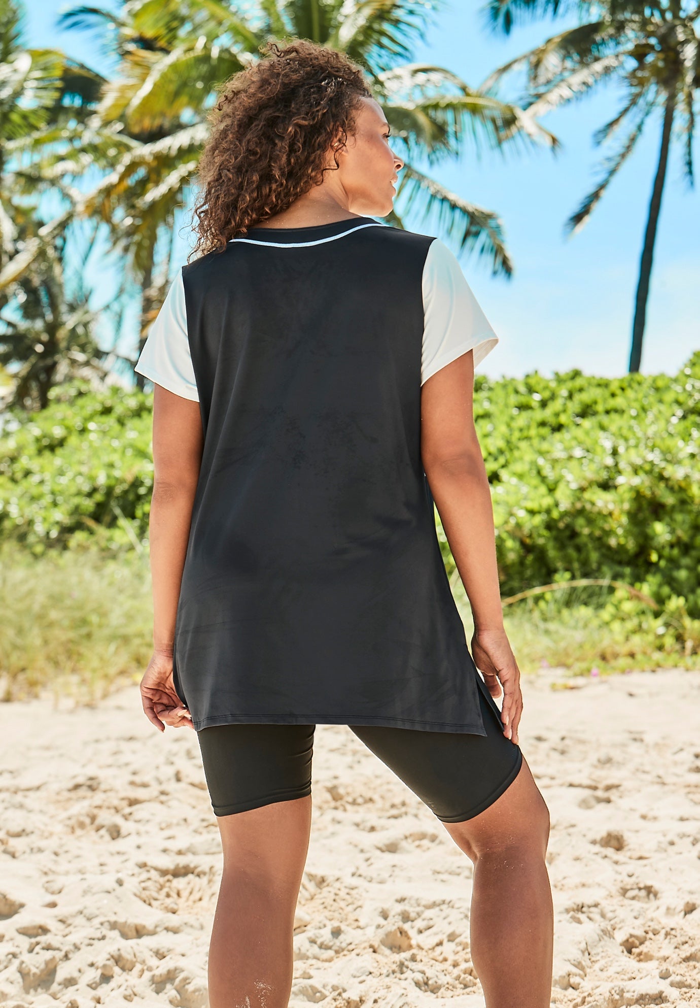 Longer Length ShortSleeve Swim Tunic Swimsuits For All