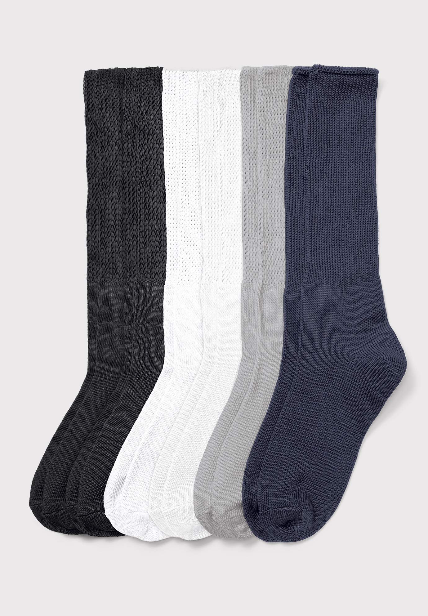 6-Pack Rib Knit Socks , 