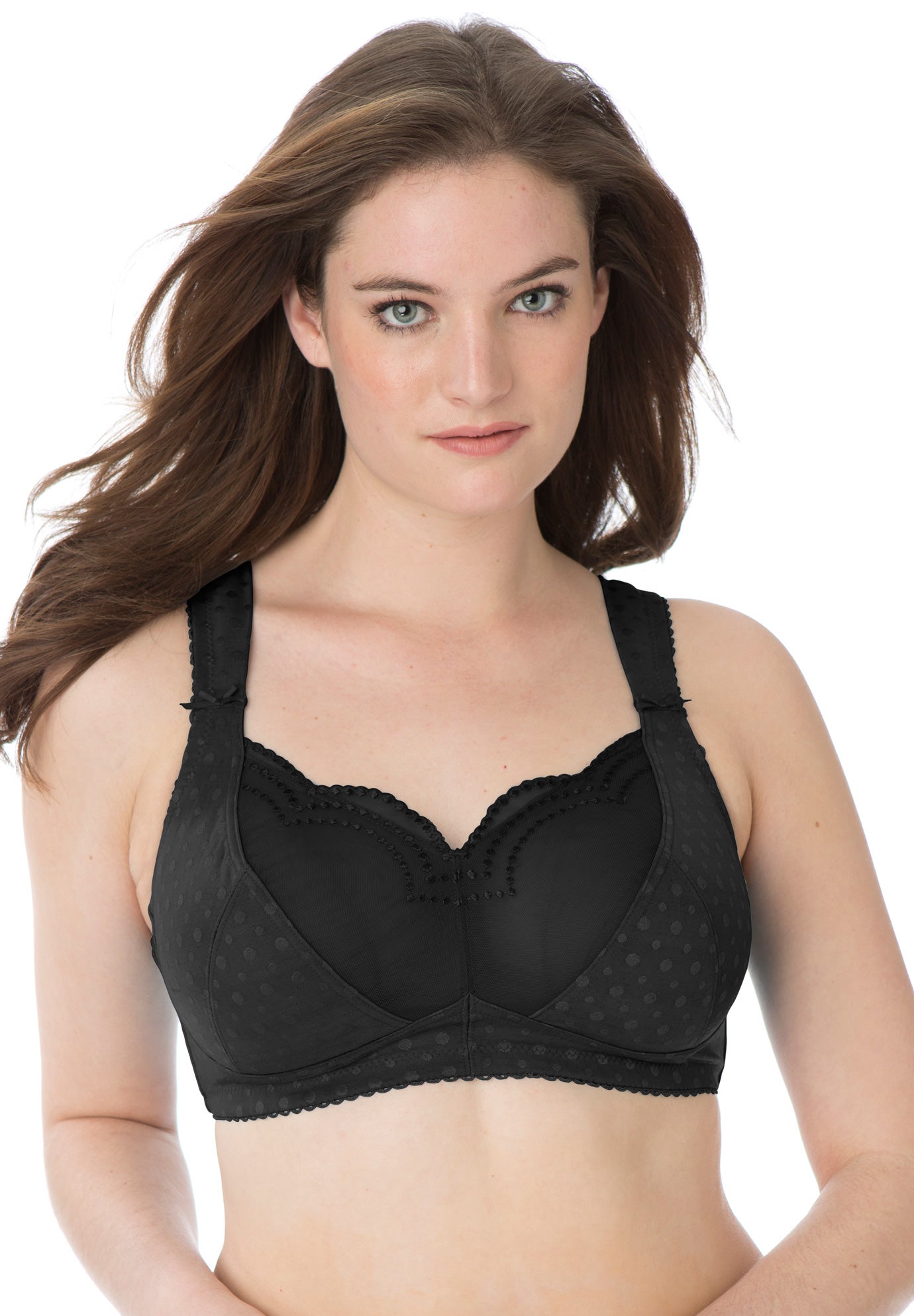 Everyday Comfort Choice Wireless Gel Strap Bra Dark Berry Swimsuits For All