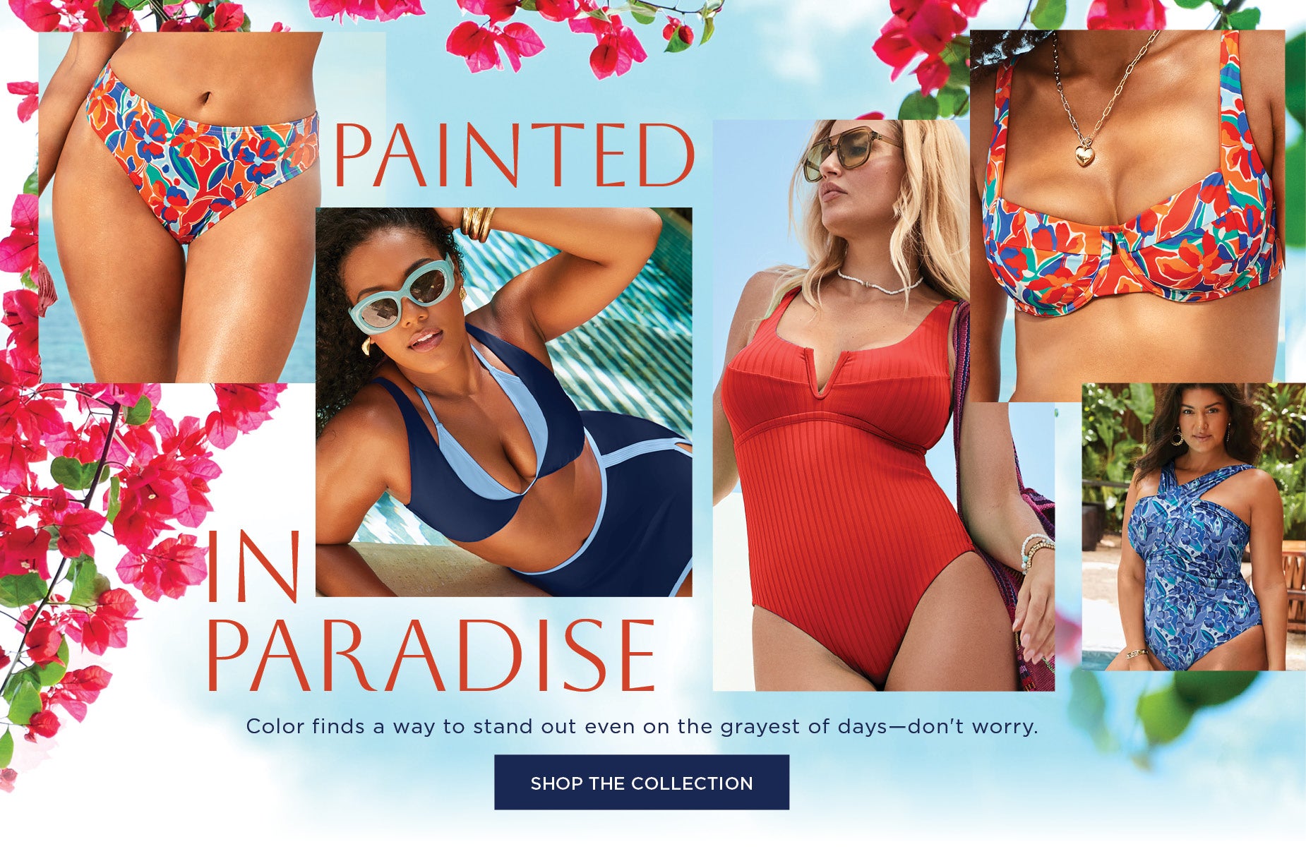 Painted in Paradise: Color finds a way to stand out even on the grayest of days—don't worry.