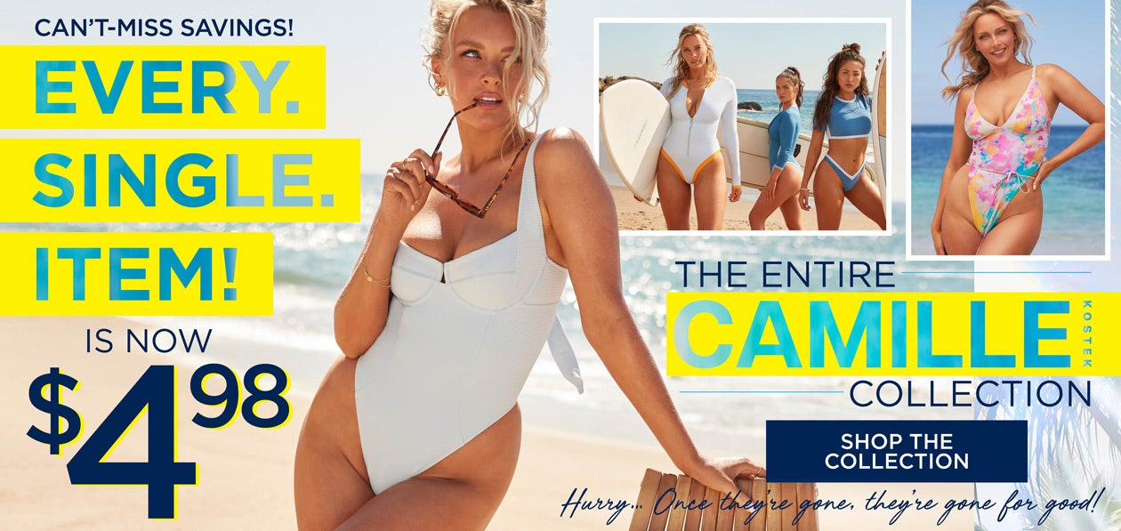 THE ENTIRE CAMILLE KOSTEK COLLECTION IS NOW $4.98! SHOP THE COLLECTION NOW