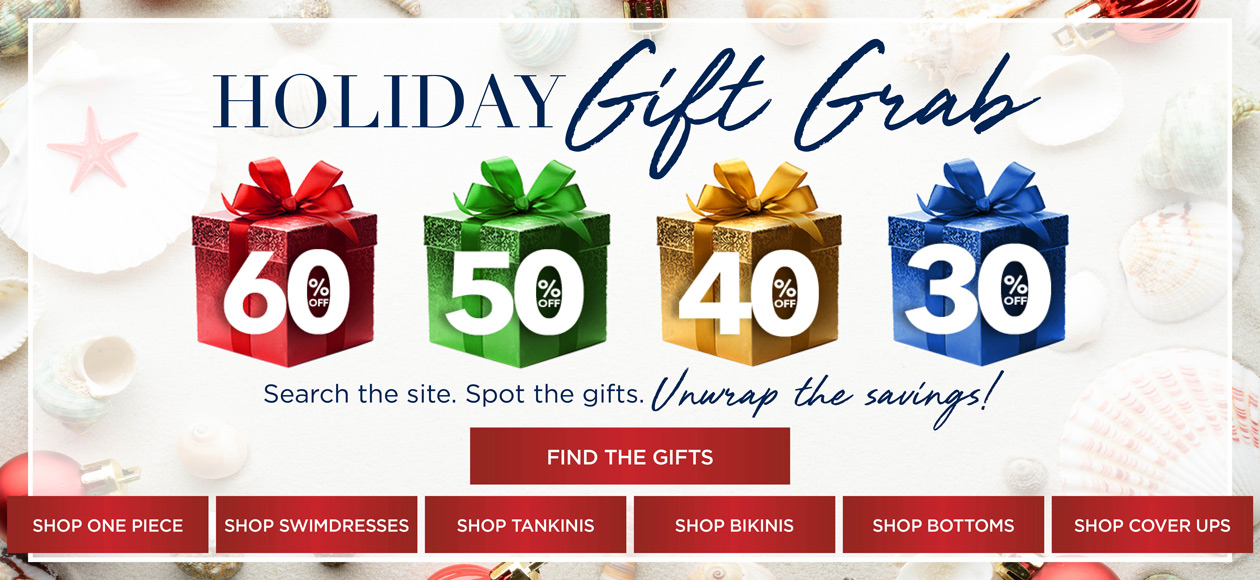 Holiday Gift Grab up to 60% OFF.